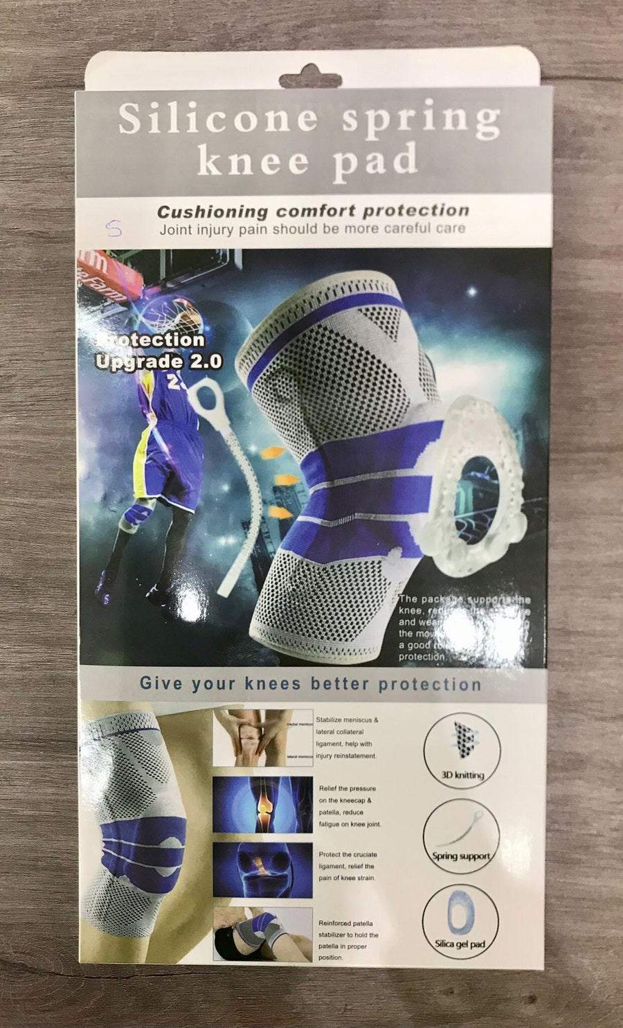 Rodillera 3D con almohadilla transpirable