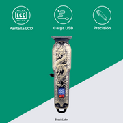 Máquina cortapelo USB con pantalla LCD