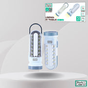 Lámpara de trabajo LED + COB portátil