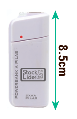 Powerbank a pilas con linterna LED