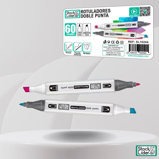 Rotulador marcador doble 60 para dibujo