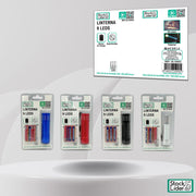 Linterna 9 LEDS de aluminio compacta