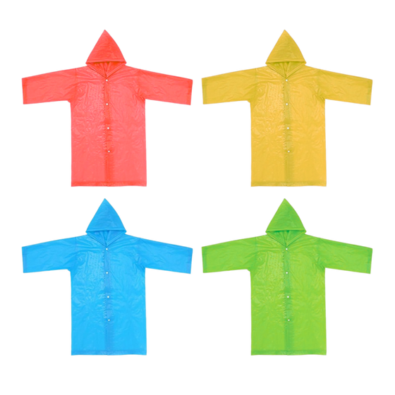 Chubasquero infantil impermeable con capucha