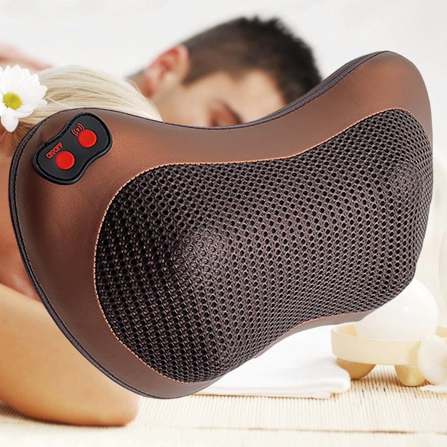 Cojín masaje shiatsu con calor portátil