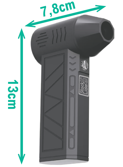 Mini soplador turbo compacto USB-C