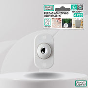 Ruedas adhesivas universales para cajas