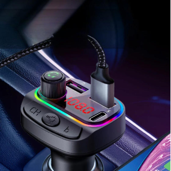 MP3 coche Bluetooth F5 para llamadas y música
