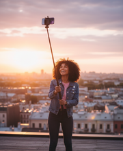 Palo selfie trípode con mando