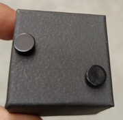 Pendientes negros magnéticos elegantes
