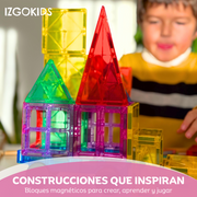Bloques magnéticos 57 piezas para construir