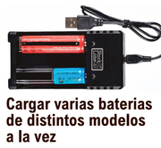 Cargador para pilas 3.7V USB
