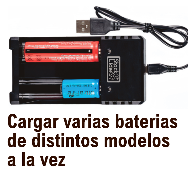 Cargador para pilas 3.7V USB