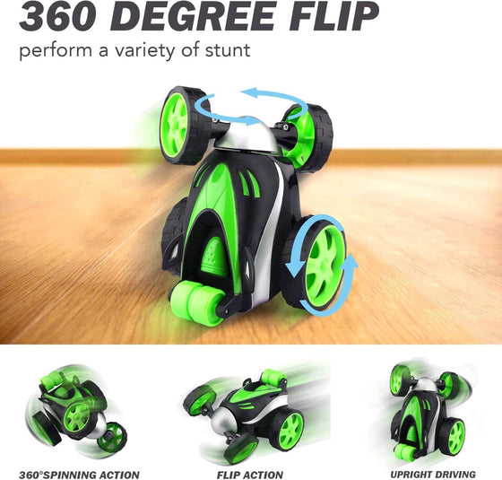 Coche teledirigido acrobático para niños
