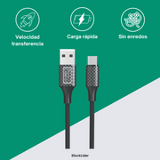 Cable USB Tipo C 1M rápido y resistente