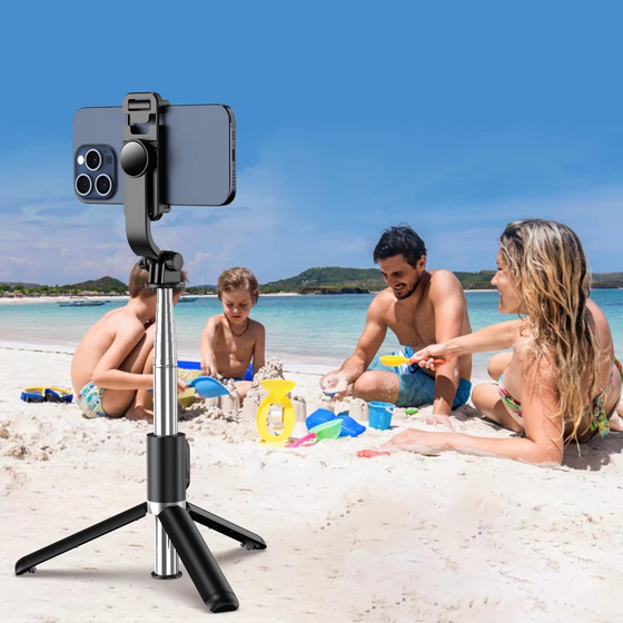 Palo selfie Q02 extensible con trípode