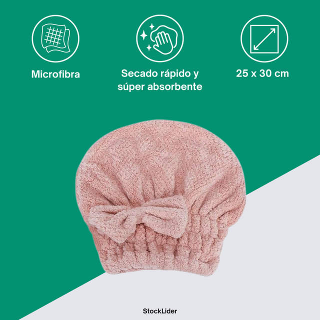 Toalla secapelo microfibra para pelo