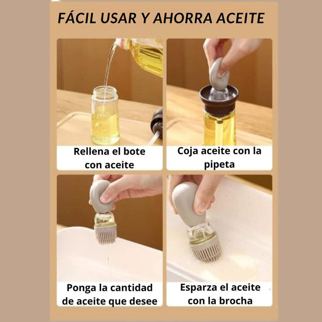 Bote aceite con brocha de silicona