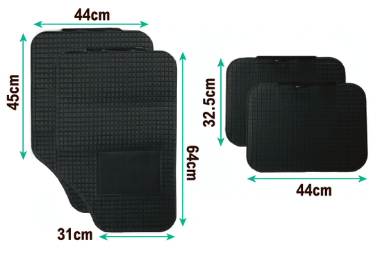 Alfombrillas de goma para coche recortables