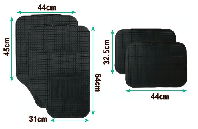 Alfombrillas de goma para coche recortables
