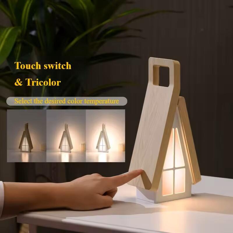 Luz cálida con diseño de casa