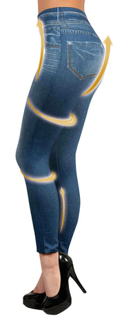 jeggins moldeadores efecto jeans 3 piezas