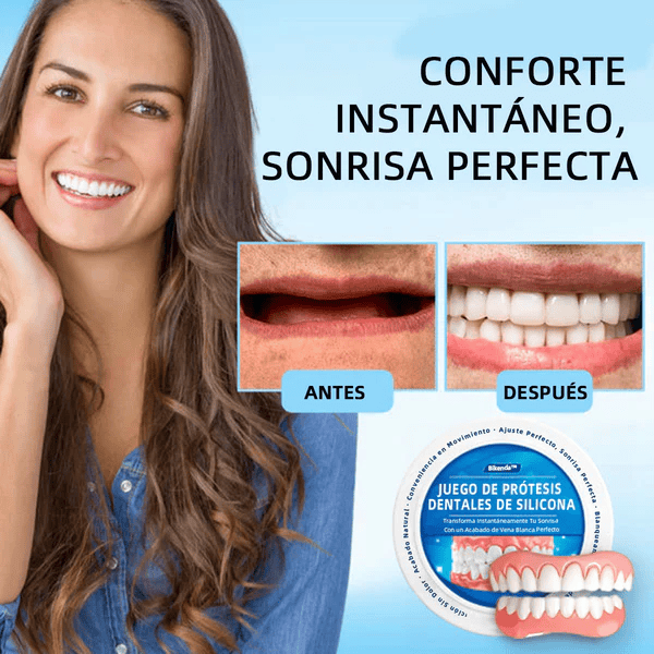 Prótesis dental de silicona estética
