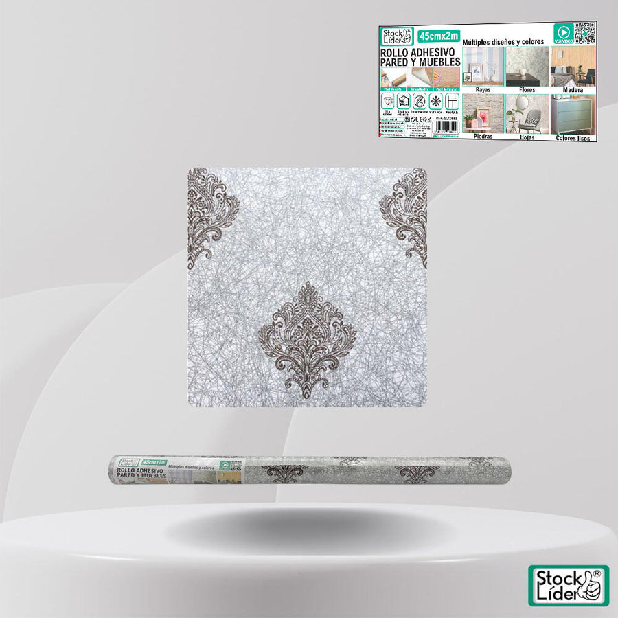 Rollo adhesivo pared y muebles 45x2m