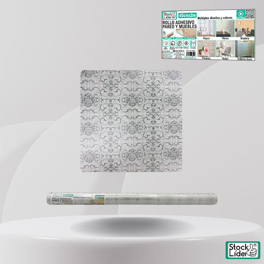 Rollo adhesivo pared y muebles 45x2 m