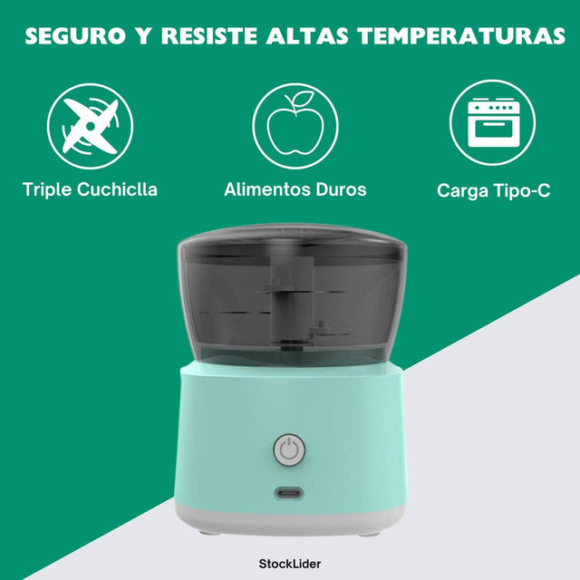 Picadora 350ml eléctrica compacta