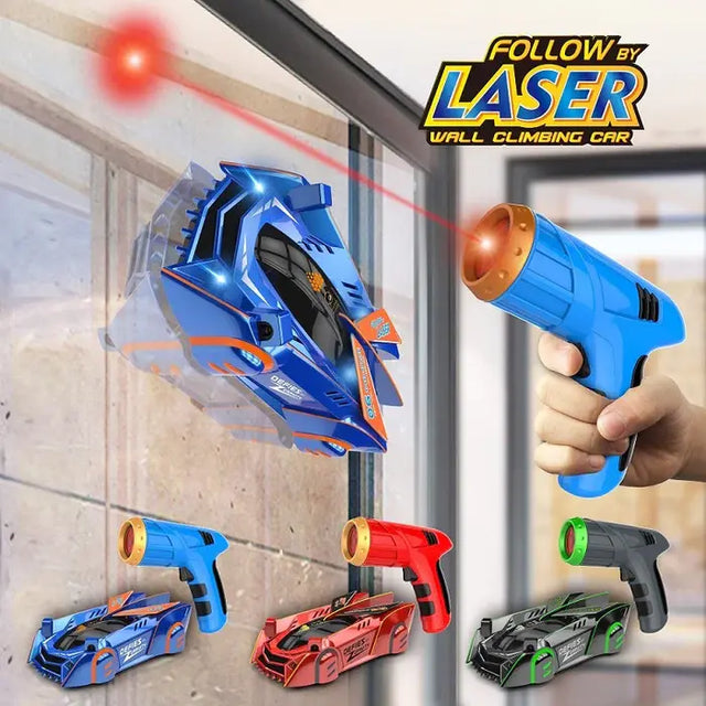 Coche controlado por láser para pared