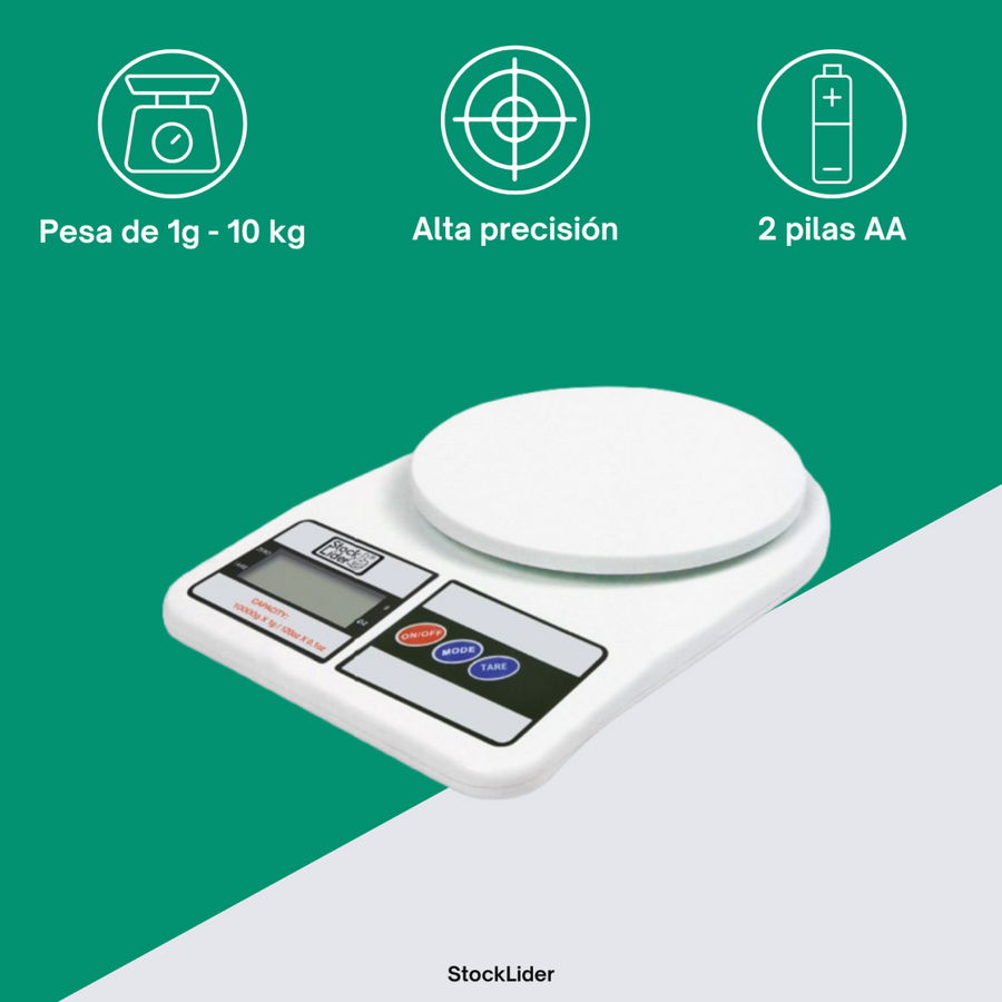 Báscula electrónica compacta y precisa