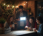 Foco LED solar recargable y portátil