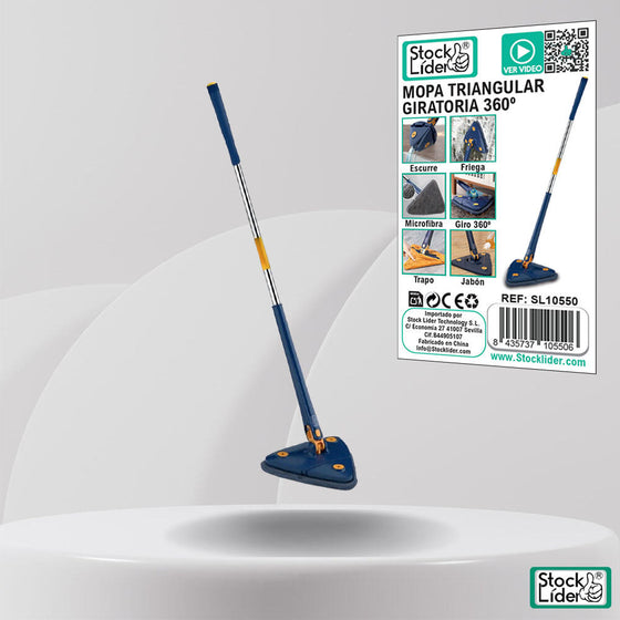 Mopa triangular giratoria 360º para rincones