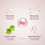 Crema coreana niacinamida e hialurónico