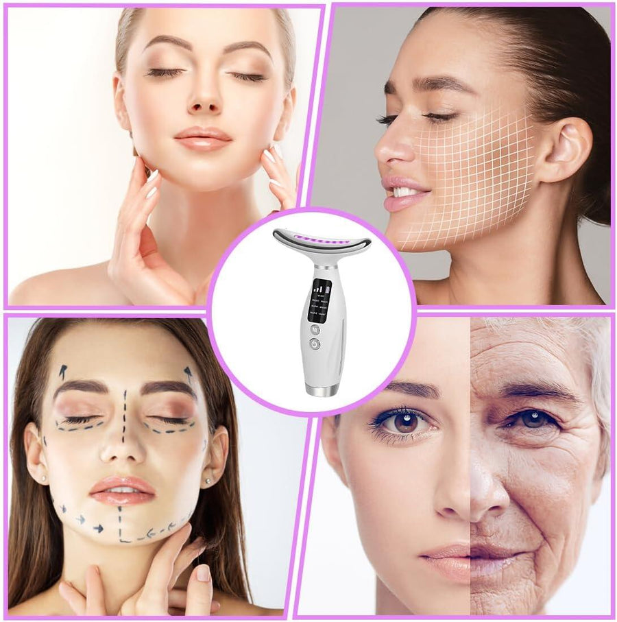 Masajeador facial antiarrugas lifting EMS