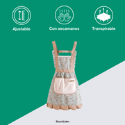 Delantal con secamanos para cocina