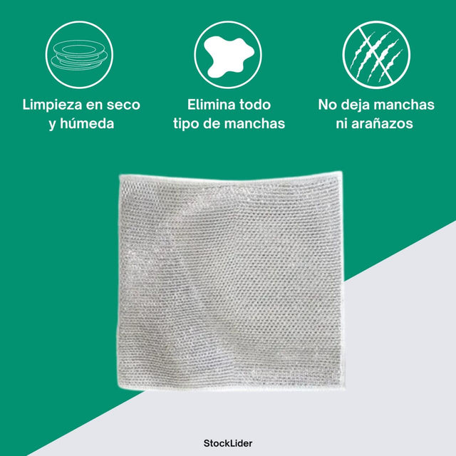 Paño de alambre reutilizable para cocina