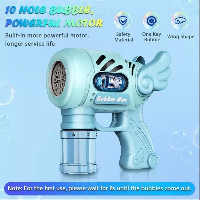 Pistola de Burbujas Angel con luces LED