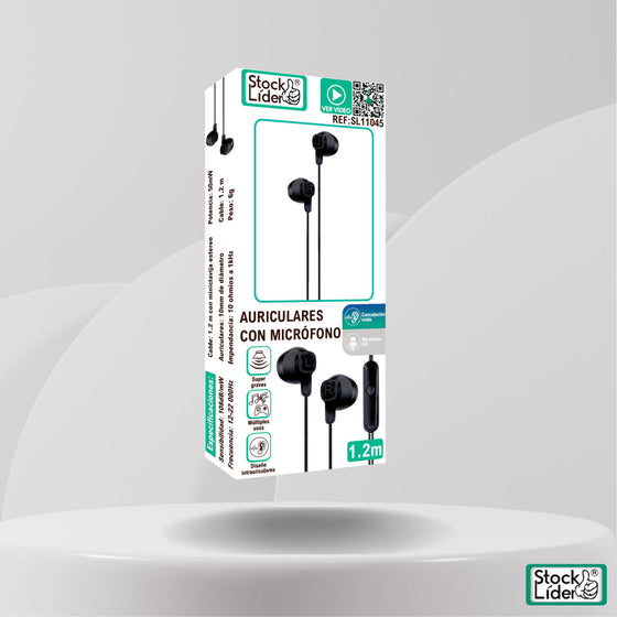 Auriculares con micrófono minijack