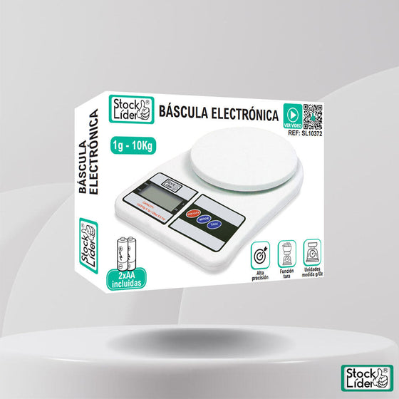 Báscula electrónica compacta y precisa