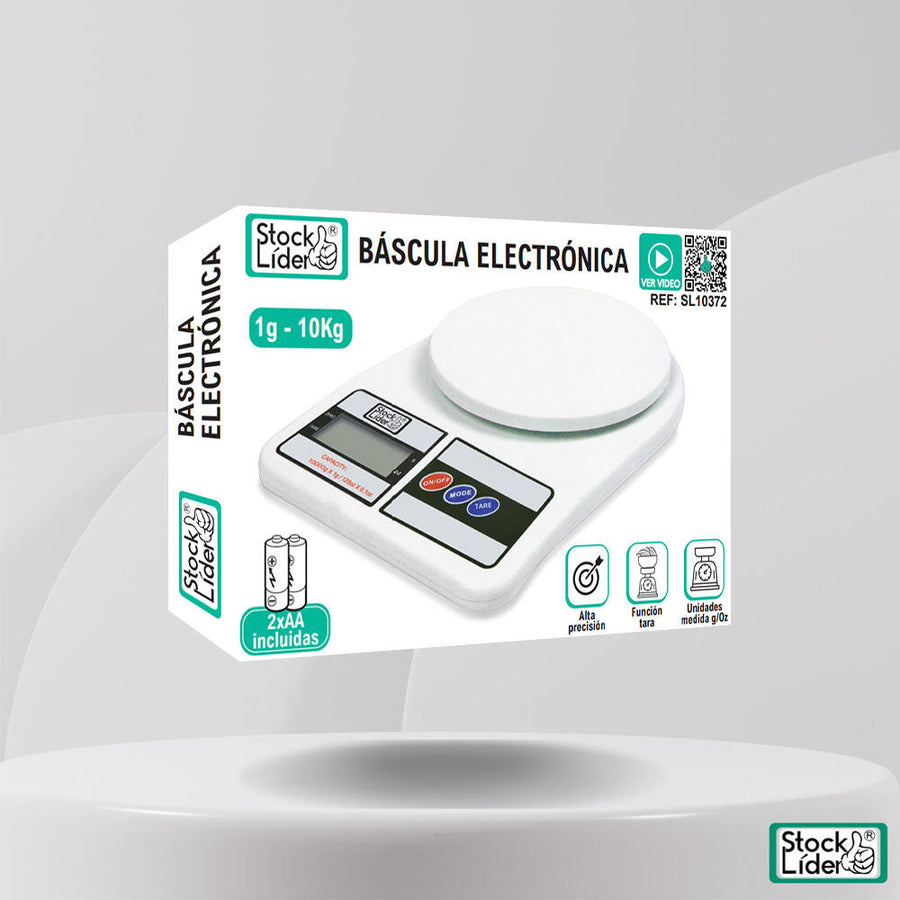 Báscula electrónica compacta y precisa