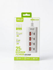 Cargador múltiple USB y USB-C 25W