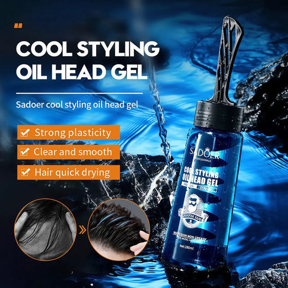 Gel efecto cera fuerte para peinar