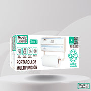Portarollos multifunción para cocina