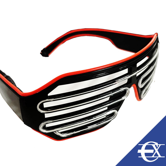 Gafas de luz a pilas para fiestas