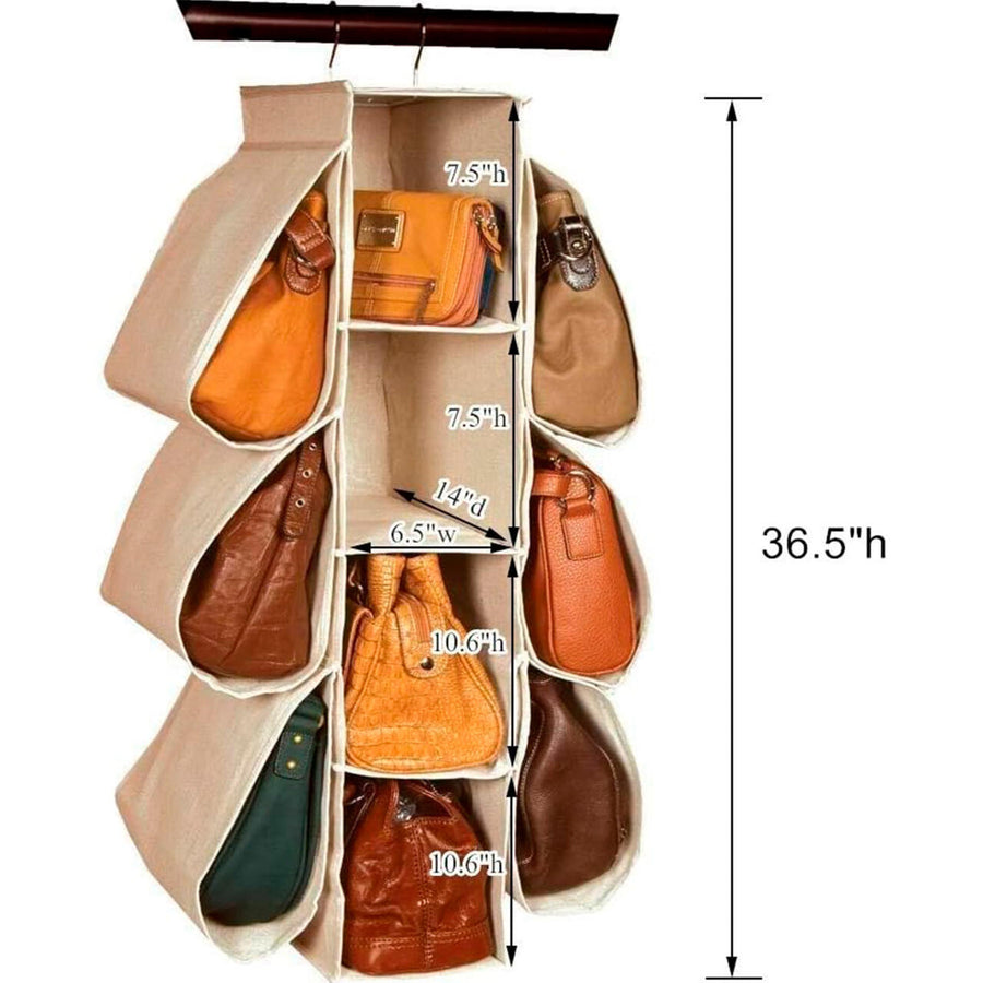 Organizador colgante armario bolsos