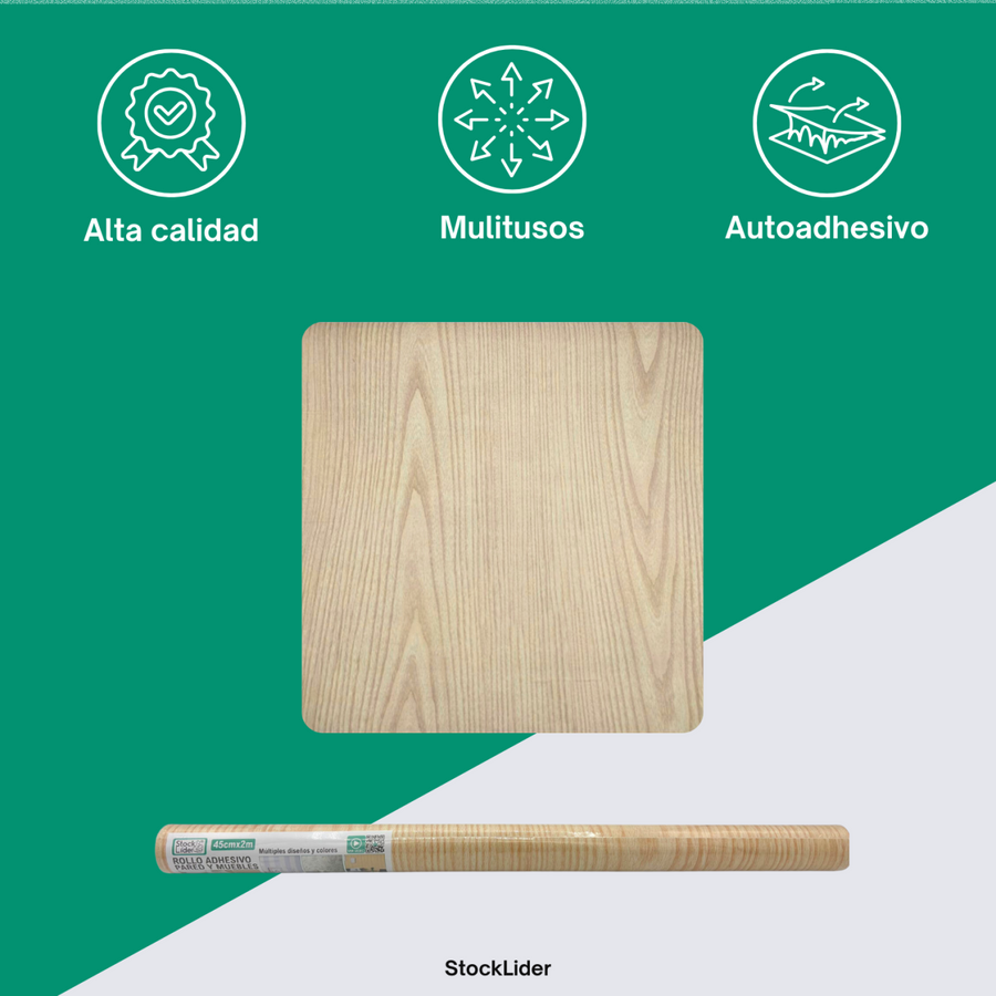 Rollo adhesivo pared y muebles fácil