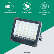 Foco LED solar recargable y portátil