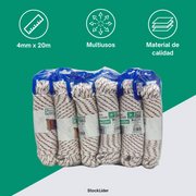 Cuerda multiusos 4mm x 20m resistente