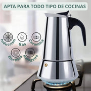 Cafetera italiana inducción 6 tazas